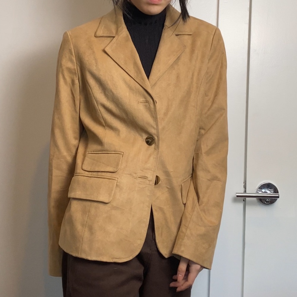 Suede Vintage Tan Blazer